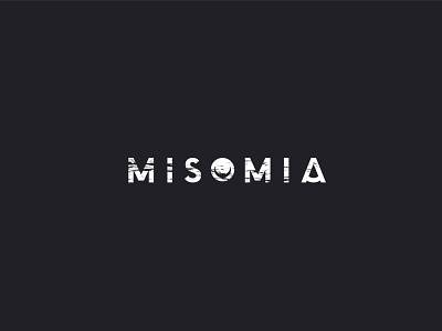 typographic logo for misomia branding design edgy logo illustration design logo logo design typography