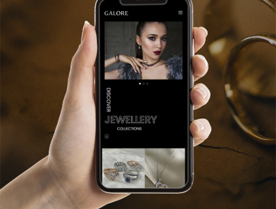 Website Design for Galore Jewelers Brand designer ecommerce uiux webdesign webdesigner webdesignerinusa