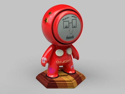 Meet Mat 2 - Etch 3d 3d art character characterdesign concept decals design digitalart illustration materials meetmat meetmat2 photoshop retro stickers substance substancepainter textures transfers vintage