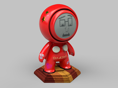 Meet Mat 2 - Etch 3d 3d art character characterdesign concept decals design digitalart illustration materials meetmat meetmat2 photoshop retro stickers substance substancepainter textures transfers vintage