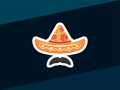 Mexican Pizza branding design graphicdesign icon illustration illustrator logo vector