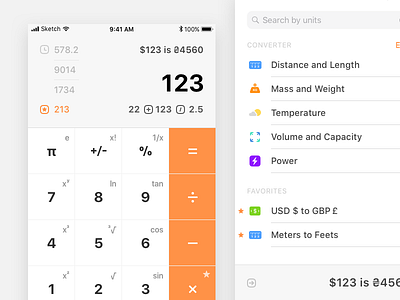 Calculator app calculator colors converter ios iphone quicktype swipe ui
