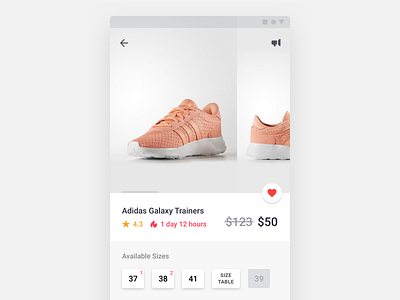 Product Card android app e commerce material material design ui ux