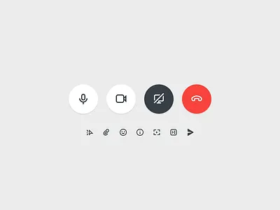 Preply Space Controls app attachment audio call chat circle design emoji end fullscreen hide icons info lesson message messanger screen tutor video video conference