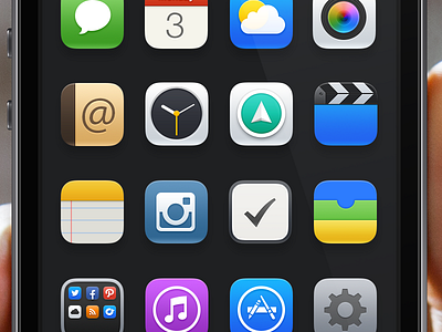 iOS 7 Theme / Redesign. 7 icons ios redesign theme