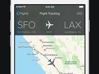 Flight Tracker App 6 app flight iphone tracker ui