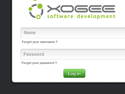 log in in log page