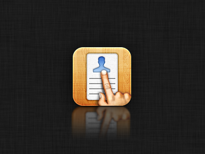 WIP - Cardflick icon busines card cardflick client finger hired icon work