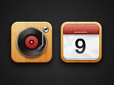 Music & Calendar 3 4 5 6 calendar free icon ios ipad music psd