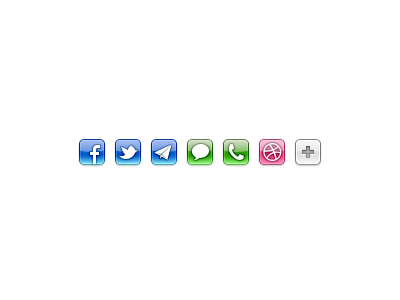 Sexy 32px iOS styled icons