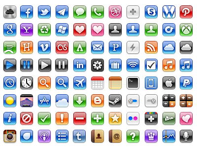 iOS styled icon set 32px - Coming soon
