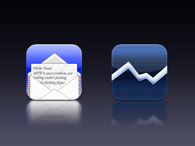 mail + stocks 2g 3gs 4 client default icons iphone map replacement theme work