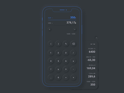 Neomorphic calculator