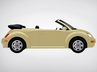 New Beetle cars illustrator new beetle vector