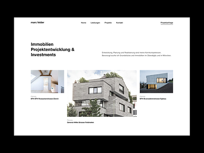 Marc Felder - Real Estate Investment investment real estate real estate agent ui ux web design website