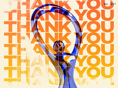 CommAwards Thank You colorful first post graphic design retro thank you vibrant