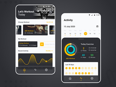 Workout App figma figma design frontend design frontend development mobile app mobile design ui uiux ux web webdesign