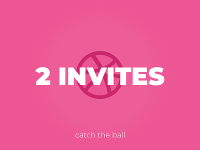2x Invite dribbble dribbble invite giveaway invitation invite