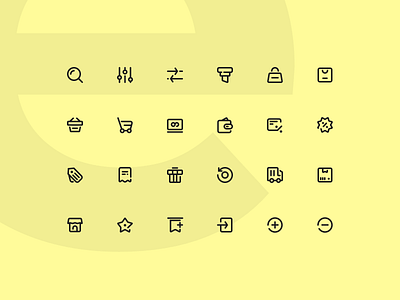 24 E-commerce Icons