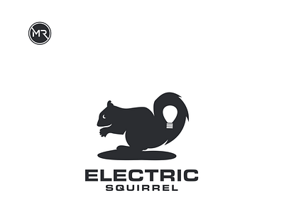 electric squirrel animation branding icon illustration logo vector