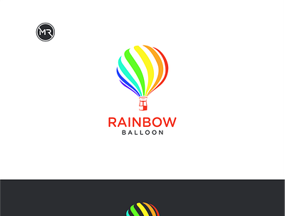 rainbow balloon logo logodesign logos