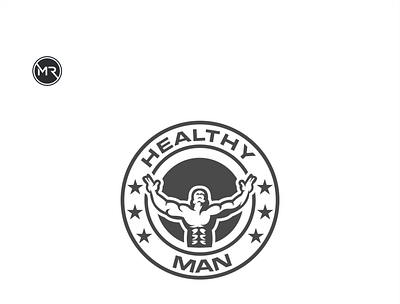 healthy man animation branding design healthy man logo logo design logos vector