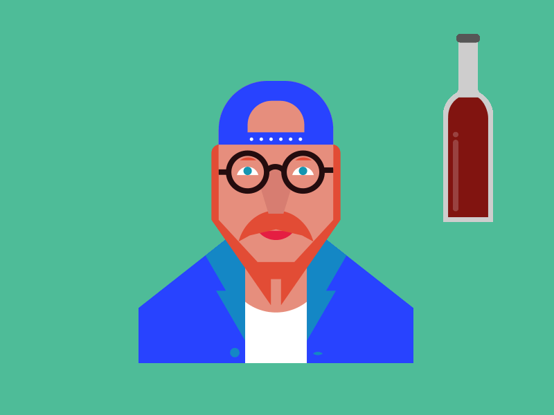 Alcoholometer alcohol bottle drunk gif hipster vector wine
