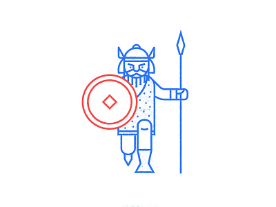 Viking! doodle grunge shield vector viking