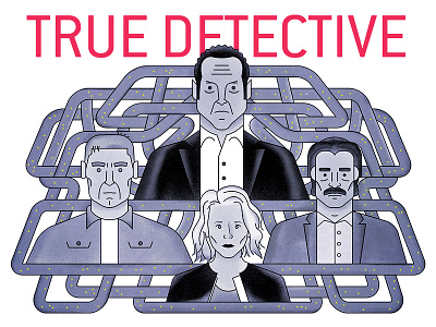 Nevermind... crime drama hbo police true detective tv show vector