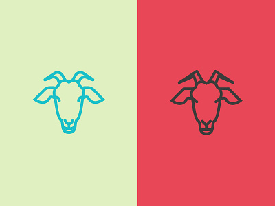 Duality animal country design goat icon vector