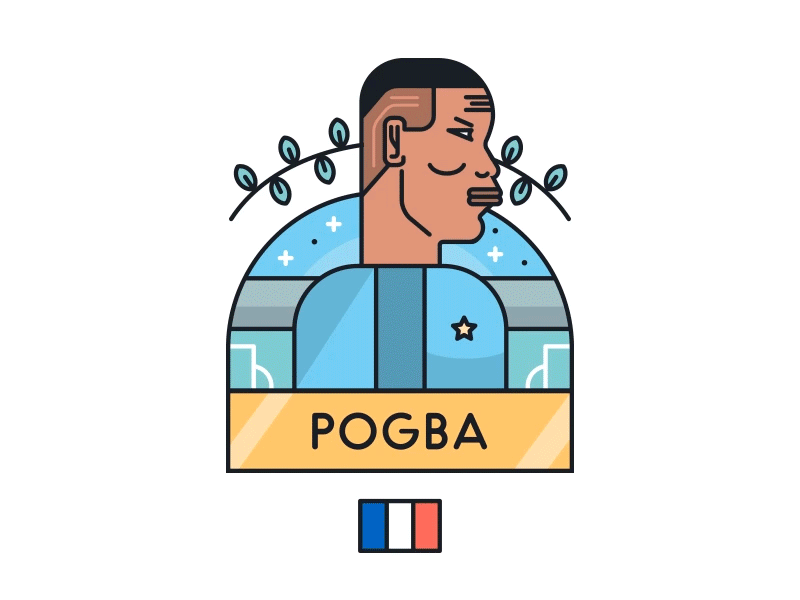 Paul Pogba (Euro 2016) france juventus pogba real madrid soccer transfer vector