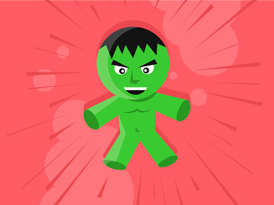Baby Hulk comic hulk marvel vector