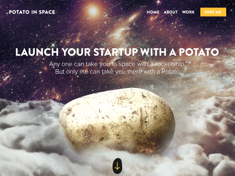 Potato In Space by Omar Aly on Dribbble
