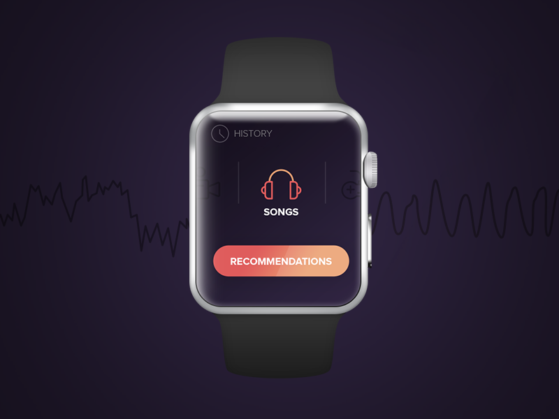 Vitaly - Apple watch concept songs recommendation apple watch vitaly