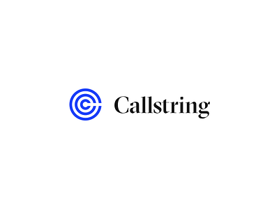 Callstring Logo branding logo minimal modern saas