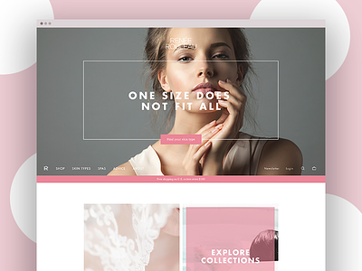 Renée Rouleau E-Commerce Site ecommerce layout minimalist ui web design website