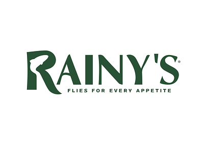 Rainy's Fly Fishing Logo brand identity branding design designer logo logo design vector