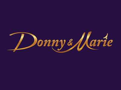 Donny & Marie Logo brand identity icon logo logo design vector vegas vegas show