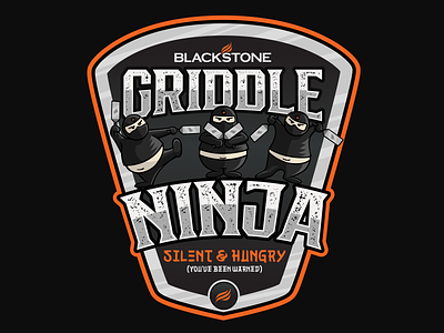 Griddle Ninja Shirt Designs badge design illustration shirt design tee tee design tee shirt vector