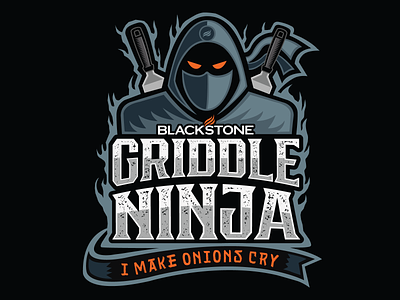 Ninja Griddle Shirt Designs badge icon illustration logo logo design logos tshirt tshirt art tshirt design vector
