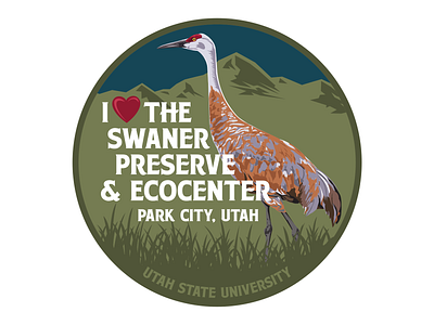 Swaner Preserve & Ecocenter badge badges bird brand design brand identity branding illustration logo logo design logos park city usu utah state vector