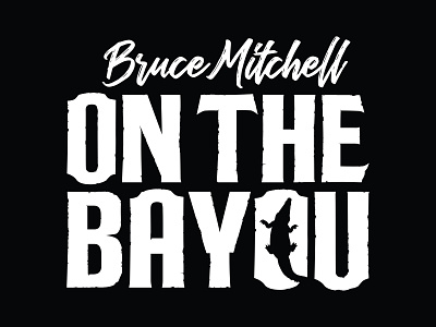 Bruce Mitchell On The Bayou brand identity branding design graphic design logo logo design logo identity logos print vector