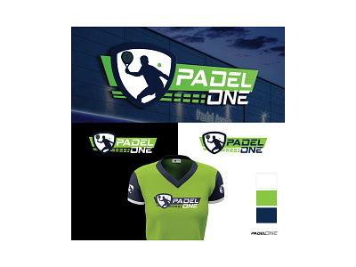 Padel One Logo Identity brand identity branding design logo logo design vector