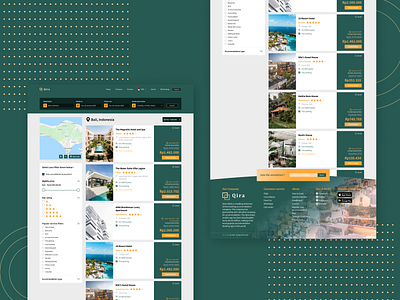 Qira Hotel Web Design - Part 2 booking hotel design hotel hotel app hotel booking hotel web hotel website search search result search results searching ui uiux ux web web hotel webdesign website design