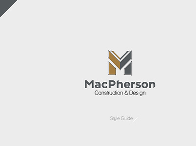 MacPherson Construction & Design, rebrand branding design logo typography vector