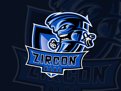ZIRCON BLUE esport esportlogo esports logo logo logoesport mascot character mascot logo mascotlogo