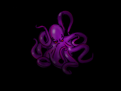 Octopus in the dark