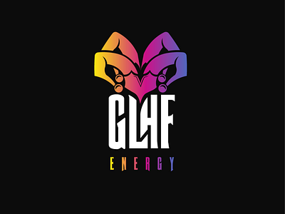 GLHF Energy Logo branding branding design energy drink gaming logo illustration illustrator logo logo design typography vector