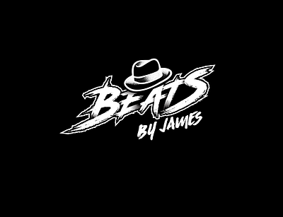 Beats by James aggresive branding logo music