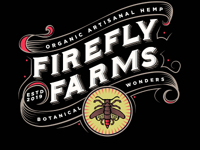 Firefly Farms 2 100 branding branding design design illustration illustrator label design logo design typography vector